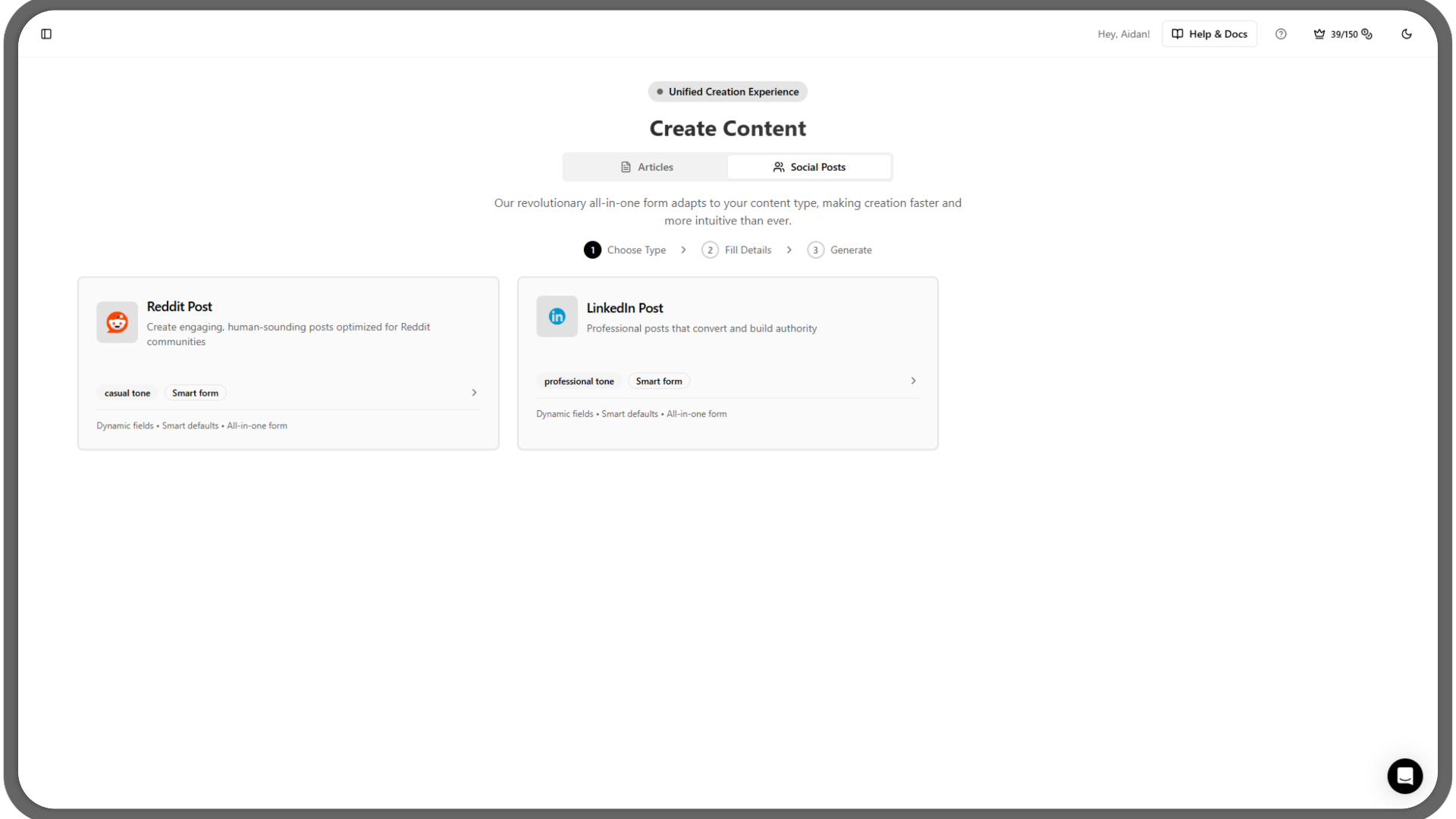 Social media content creation and analytics dashboard